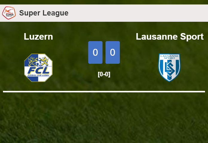 Luzern draws 0-0 with Lausanne Sport on Sunday