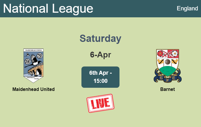 How to watch Maidenhead United vs. Barnet on live stream and at what time