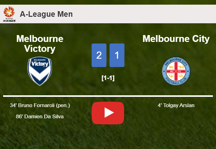 Melbourne Victory recovers a 0-1 deficit to overcome Melbourne City 2-1. HIGHLIGHTS