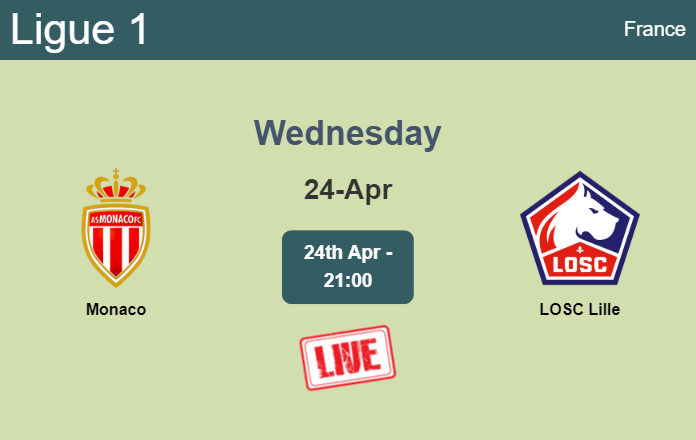 How to watch Monaco vs. LOSC Lille on live stream and at what time