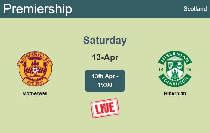 How to watch Motherwell vs. Hibernian on live stream and at what time