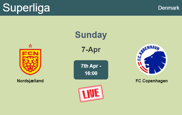 How to watch Nordsjælland vs. FC Copenhagen on live stream and at what time