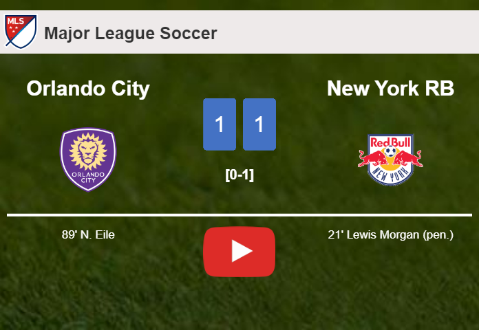 Orlando City grabs a draw against New York RB. HIGHLIGHTS