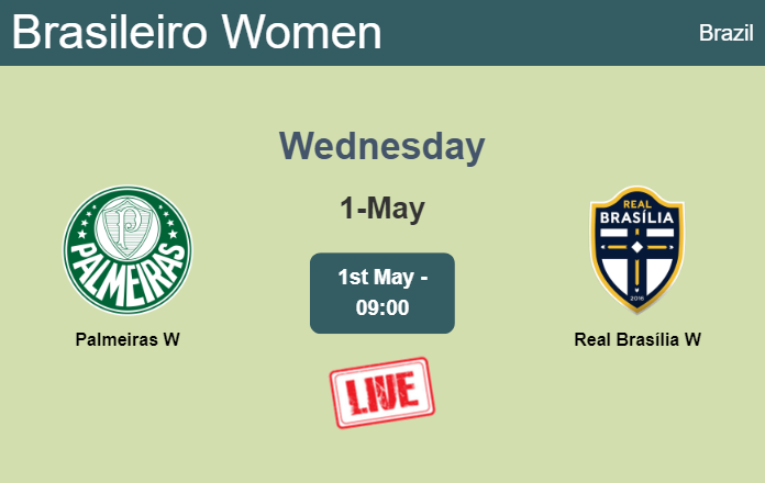 How to watch Palmeiras W vs. Real Brasília W on live stream and at what time