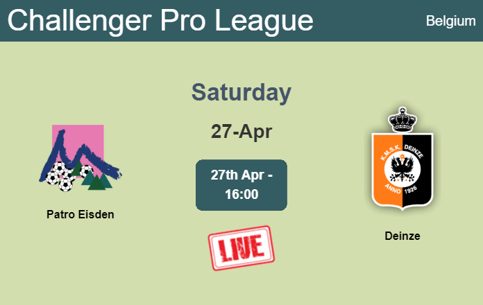 How to watch Patro Eisden vs. Deinze on live stream and at what time