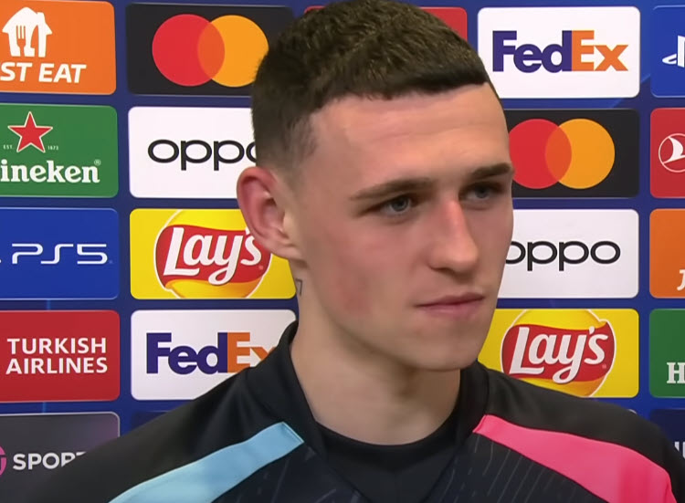 Phil Foden Happy For The Draw When Facing Real Madrid In Ucl