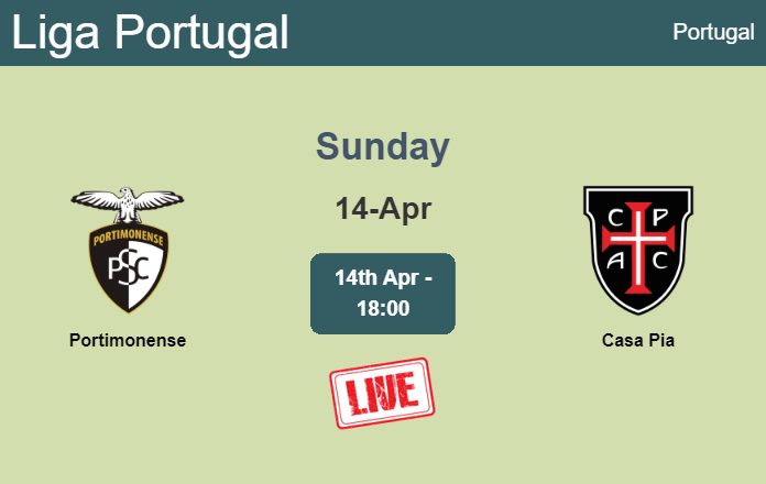 How to watch Portimonense vs. Casa Pia on live stream and at what time