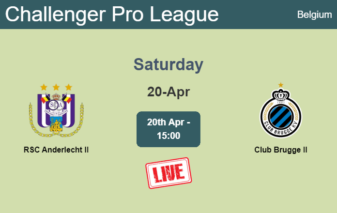 How to watch RSC Anderlecht II vs. Club Brugge II on live stream and at what time
