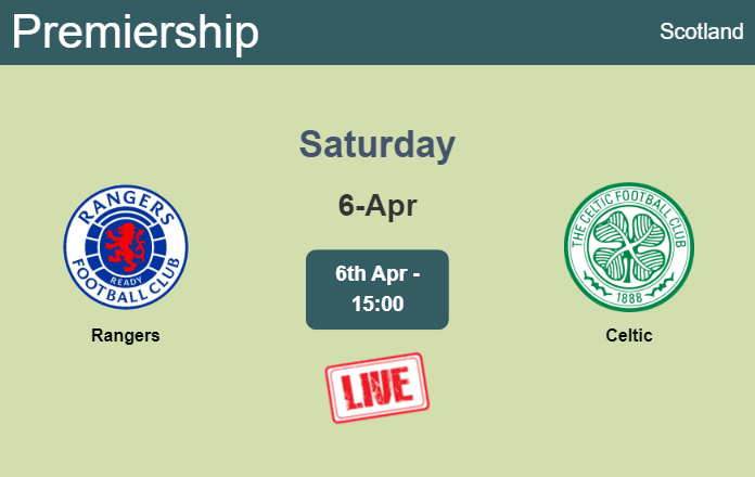 How to watch Rangers vs. Celtic on live stream and at what time