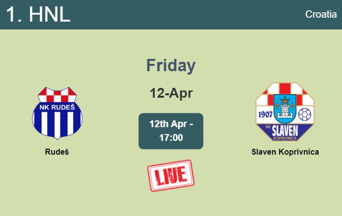 How to watch Rudeš vs. Slaven Koprivnica on live stream and at what time