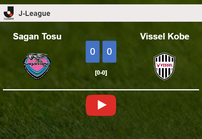Sagan Tosu draws 0-0 with Vissel Kobe on Wednesday. HIGHLIGHTS