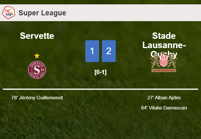 Stade Lausanne-Ouchy defeats Servette 2-1