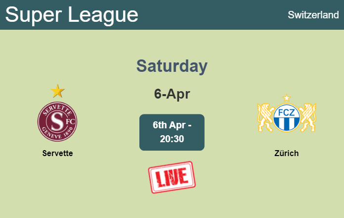 How to watch Servette vs. Zürich on live stream and at what time