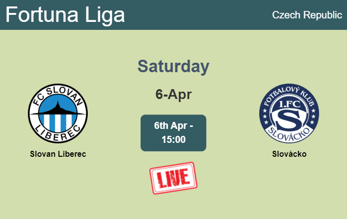 How to watch Slovan Liberec vs. Slovácko on live stream and at what time