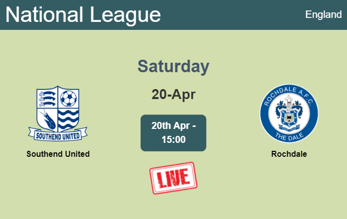How to watch Southend United vs. Rochdale on live stream and at what time