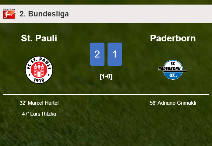 St. Pauli defeats Paderborn 2-1