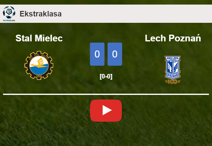 Stal Mielec draws 0-0 with Lech Poznań on Monday. HIGHLIGHTS