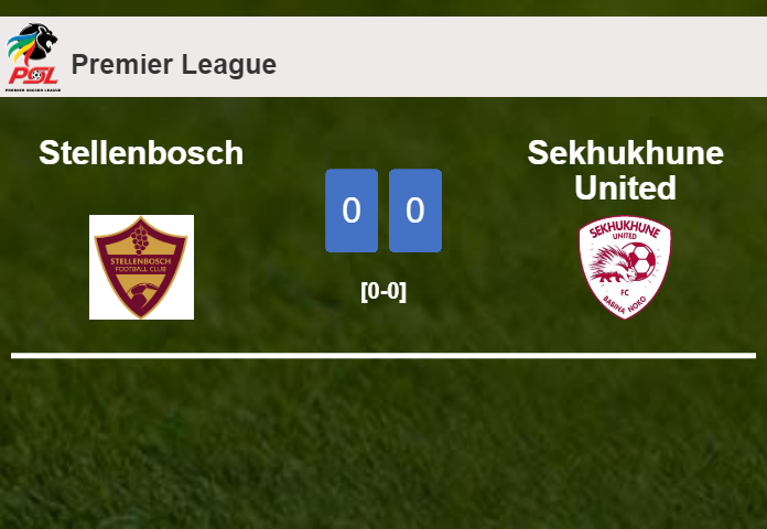 Stellenbosch draws 0-0 with Sekhukhune United on Saturday