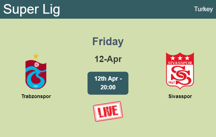 How to watch Trabzonspor vs. Sivasspor on live stream and at what time