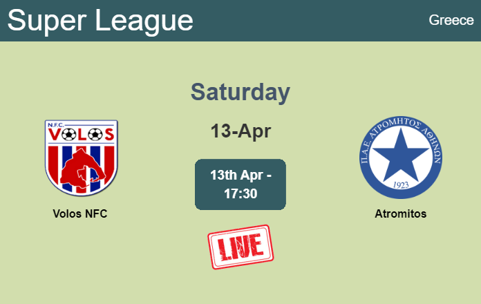 How to watch Volos NFC vs. Atromitos on live stream and at what time