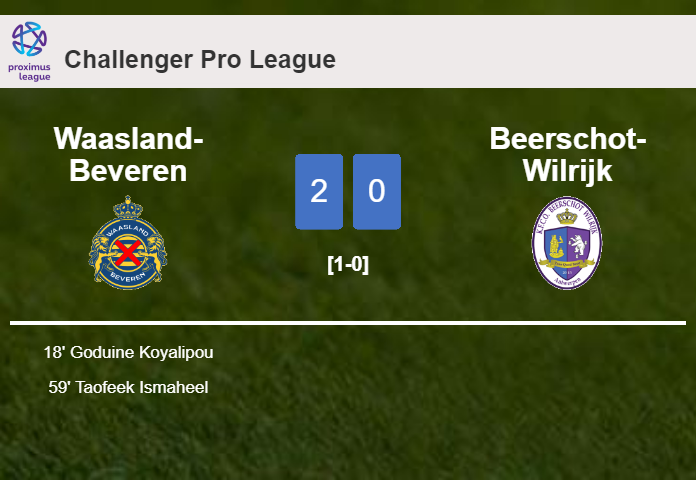 Waasland-Beveren defeats Beerschot-Wilrijk 2-0 on Sunday