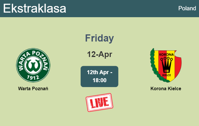 How to watch Warta Poznań vs. Korona Kielce on live stream and at what time