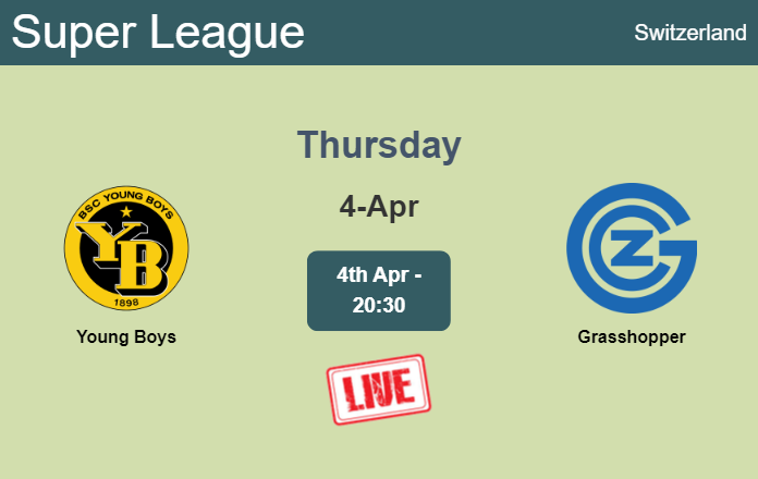 How to watch Young Boys vs. Grasshopper on live stream and at what time