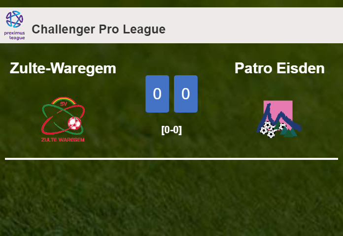 Zulte-Waregem draws 0-0 with Patro Eisden on Friday