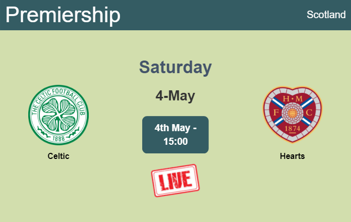 How to watch Celtic vs. Hearts on live stream and at what time