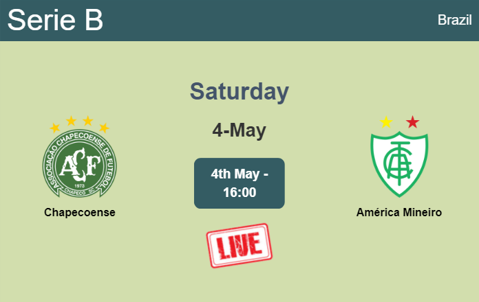 How to watch Chapecoense vs. América Mineiro on live stream and at what time