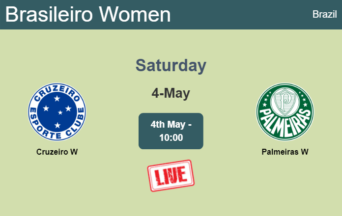 How to watch Cruzeiro W vs. Palmeiras W on live stream and at what time