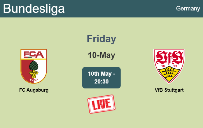 How to watch FC Augsburg vs. VfB Stuttgart on live stream and at what time