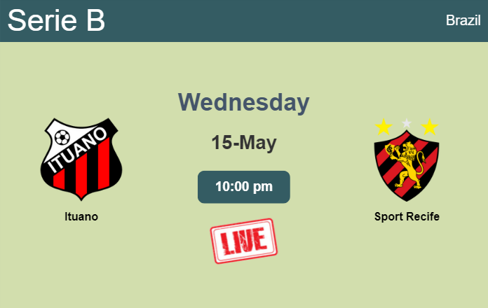 How to watch Ituano vs. Sport Recife on live stream and at what time