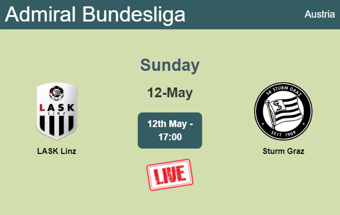 How to watch LASK Linz vs. Sturm Graz on live stream and at what time
