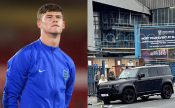 Leeds United Star Charlie Cresswell's Land Rover Crashes Into Police Car Ahead Of Crucial Play Off Match