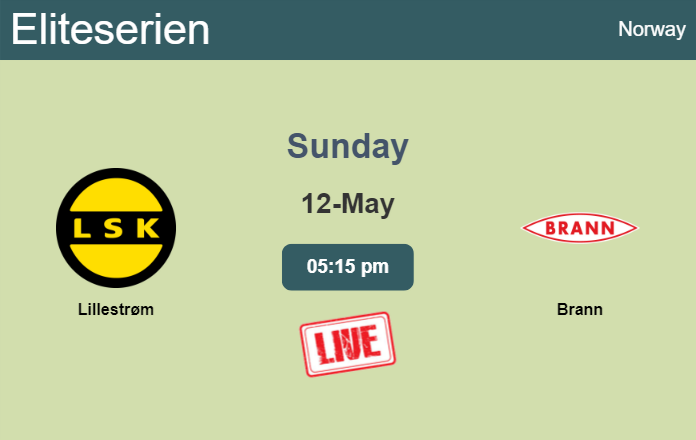 How to watch Lillestrøm vs. Brann on live stream and at what time