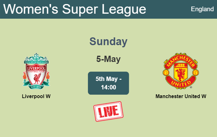 How to watch Liverpool W vs. Manchester United W on live stream and at what time