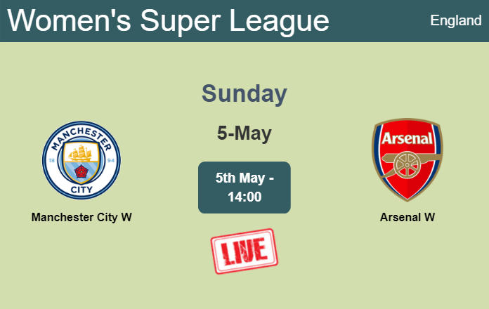How to watch Manchester City W vs. Arsenal W on live stream and at what time