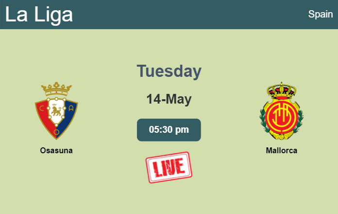 How to watch Osasuna vs. Mallorca on live stream and at what time