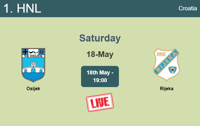 How to watch Osijek vs. Rijeka on live stream and at what time