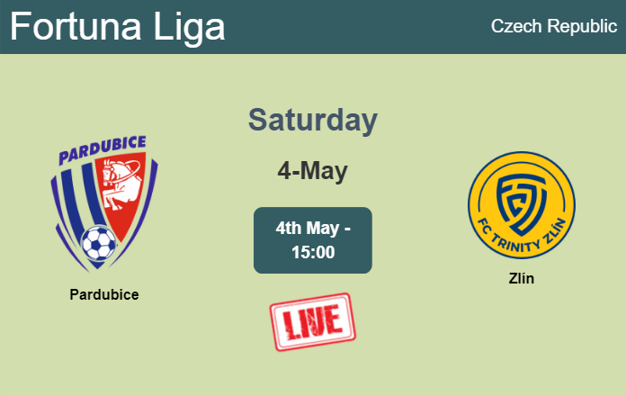 How to watch Pardubice vs. Zlín on live stream and at what time