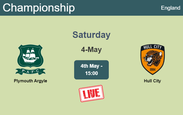 How to watch Plymouth Argyle vs. Hull City on live stream and at what time