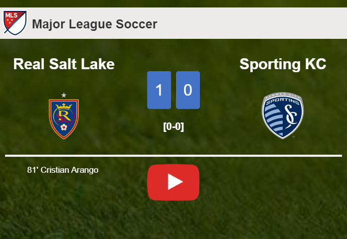 Real Salt Lake overcomes Sporting KC 1-0 with a goal scored by C. Arango . HIGHLIGHTS