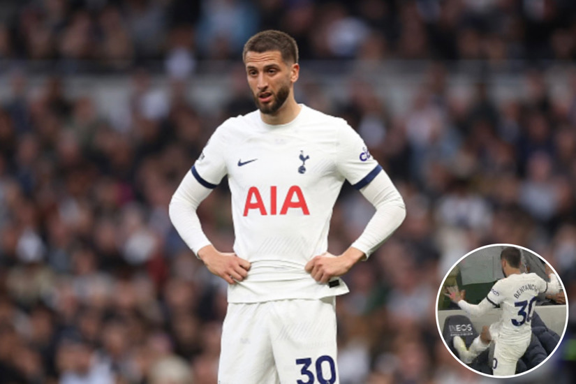 Rodrigo Bentancur's Frustration Boils Over In Spurs' Defeat To Manchester City
