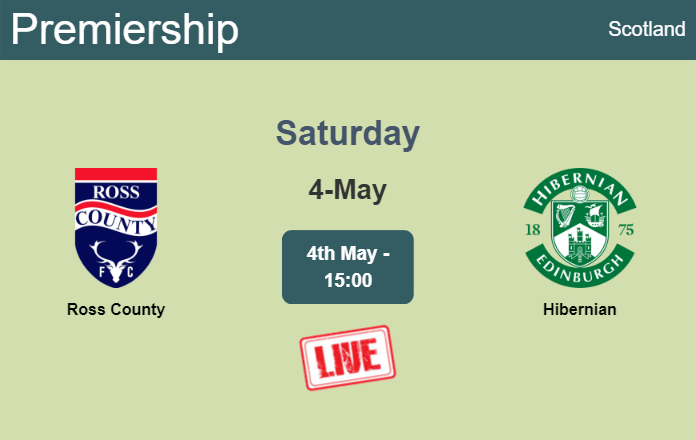 How to watch Ross County vs. Hibernian on live stream and at what time