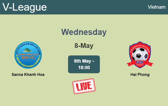 How to watch Sanna Khanh Hoa vs. Hai Phong on live stream and at what time