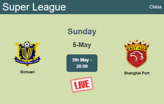 How to watch Sichuan vs. Shanghai Port on live stream and at what time
