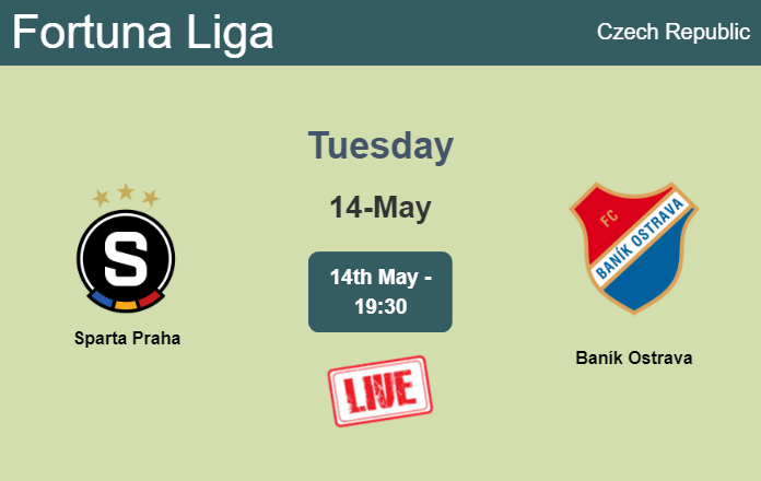 How to watch Sparta Praha vs. Baník Ostrava on live stream and at what time