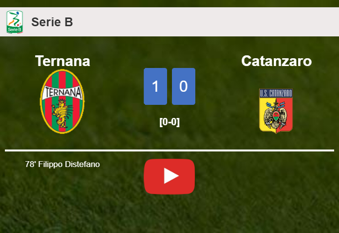 Ternana overcomes Catanzaro 1-0 with a goal scored by F. Distefano. HIGHLIGHTS