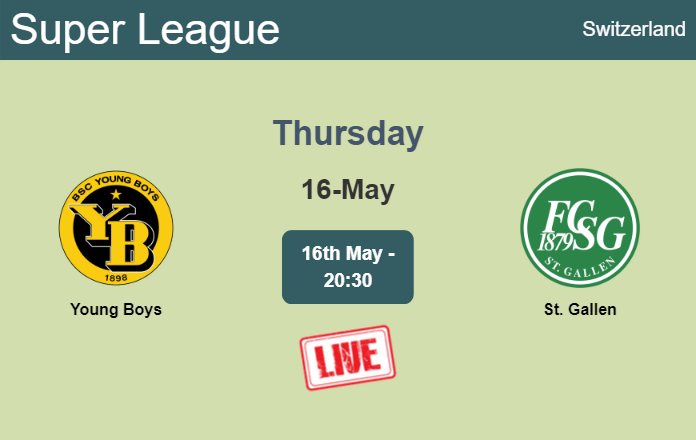 How to watch Young Boys vs. St. Gallen on live stream and at what time